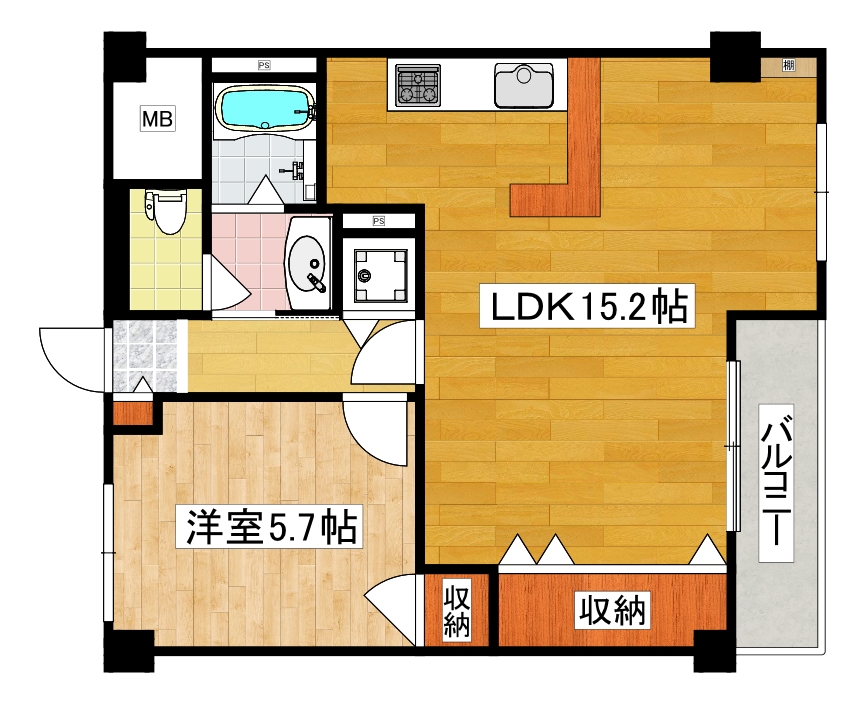 大阪市住之江区平林南のマンションの間取り