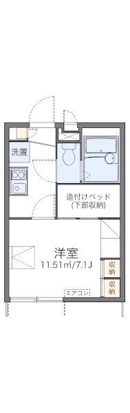 伊勢原市笠窪のアパートの間取り