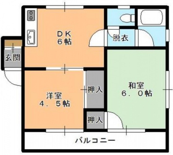 広島市中区舟入南のマンションの間取り