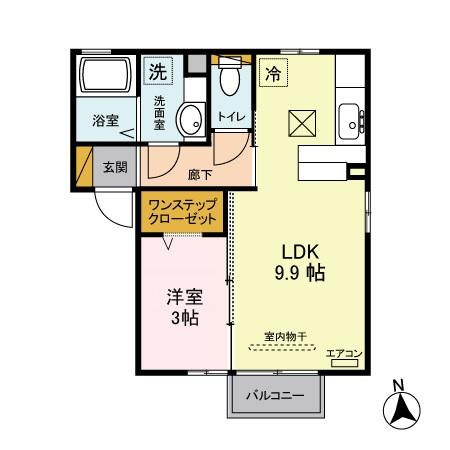 ハイツエスペランサ　Ａの間取り