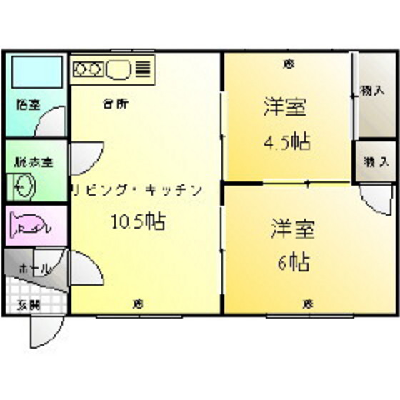 Ｍハイツ美園２の間取り