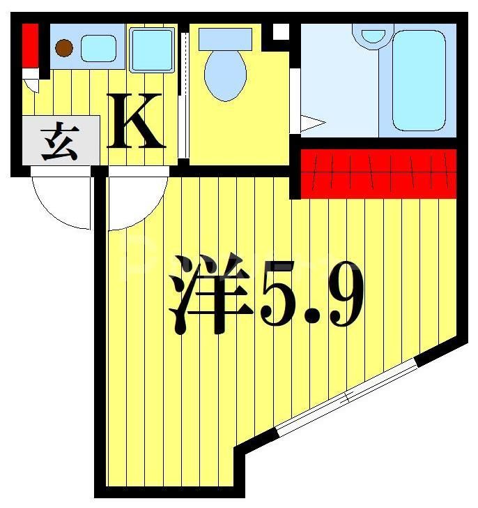 東京都葛飾区亀有４（アパート）の賃貸物件の間取り