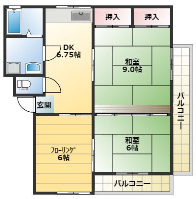 シャイニー筑西の間取り