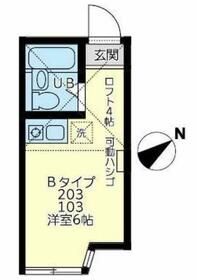 川崎市川崎区田島町のアパートの間取り