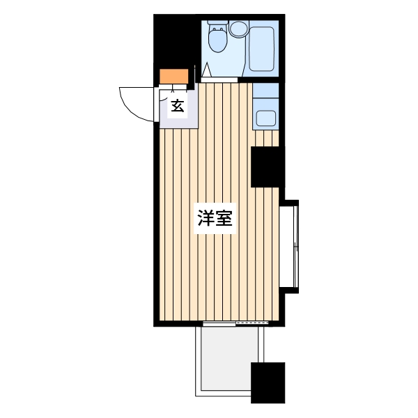 横浜市西区中央のマンションの間取り