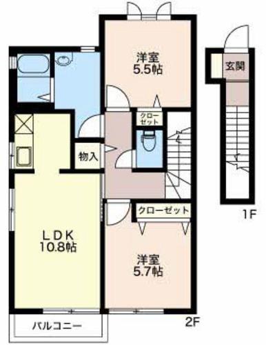 ファミールメゾンＢの間取り