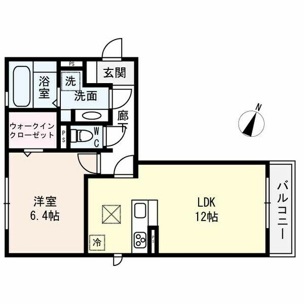 犬山市大字五郎丸のアパートの間取り