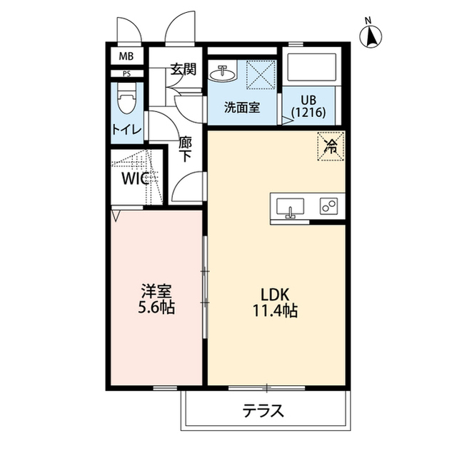 クレール桜の間取り