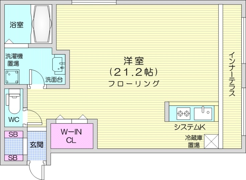 ラフィナート南16条の間取り