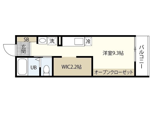 大竹市西栄のアパートの間取り