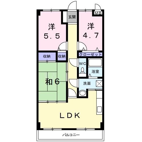 スカール太田の間取り