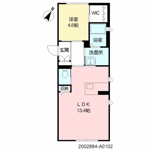 鹿児島市城西のマンションの間取り