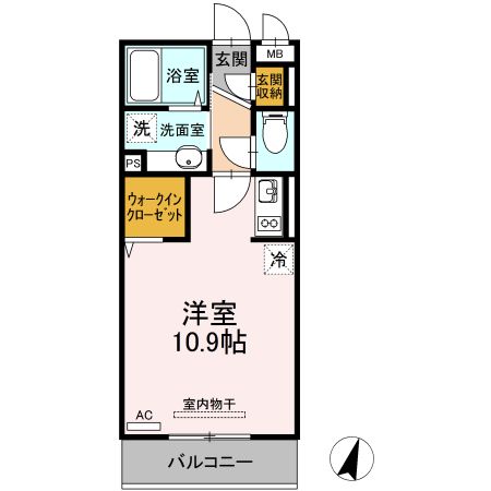 Ｄーｒｏｏｍマロンの間取り