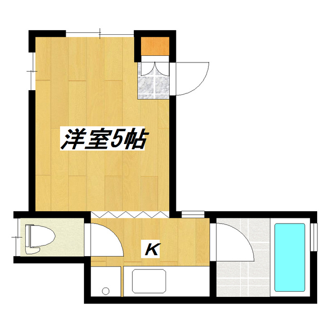 江戸川区西小岩のアパートの間取り