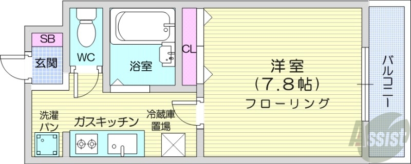 ドミール北10条の間取り