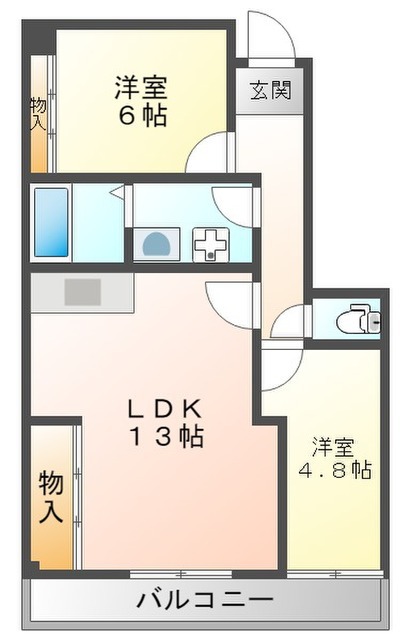 カルム塚口の間取り