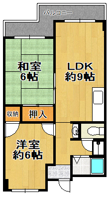 栄平尾マンションの間取り