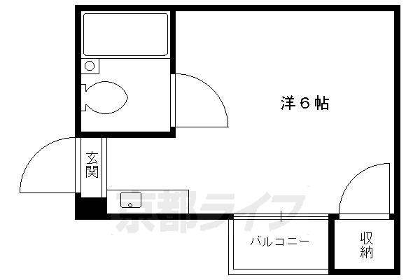 京都市上京区元本満寺町のマンションの間取り