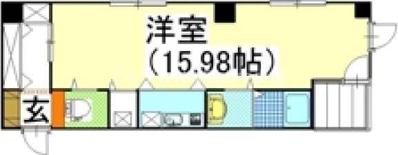 岡山市北区丸の内のマンションの間取り