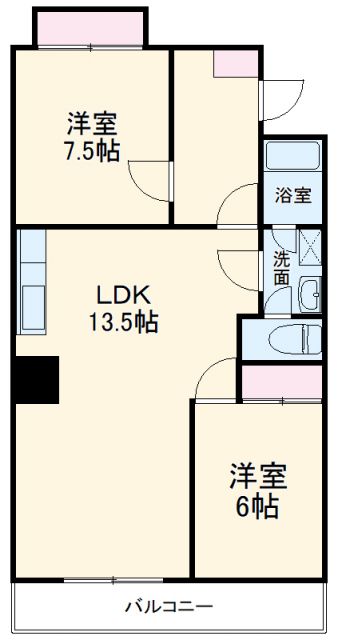 名古屋市名東区宝が丘のマンションの間取り