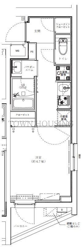 目黒区目黒本町のマンションの間取り