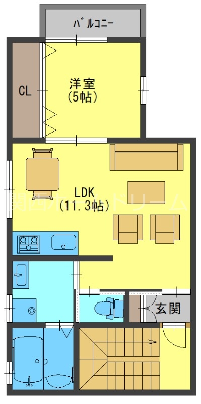 Ｄream 打上元町の間取り