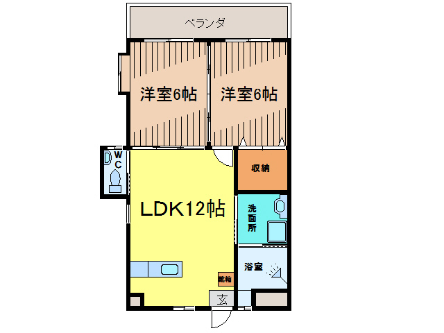 トーマスあかみちの間取り