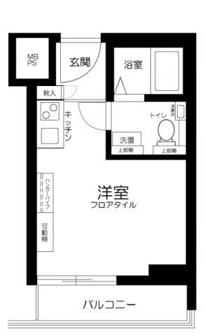 渋谷区千駄ヶ谷のマンションの間取り