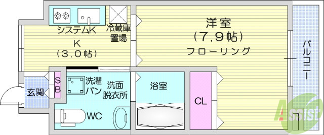 フィットエル仙台一番町の間取り