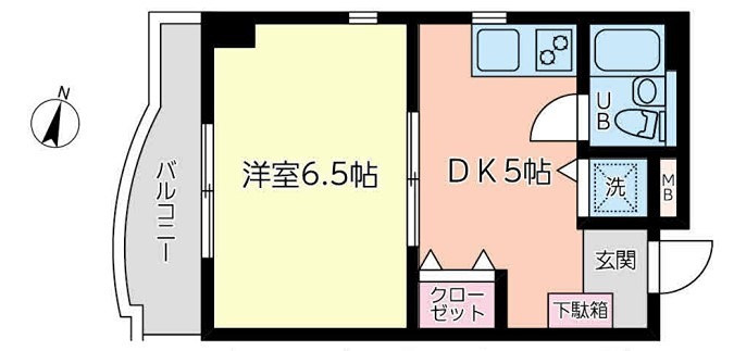 平塚市見附町のマンションの間取り