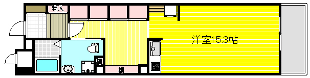 【キャッスルコート西新町の間取り】