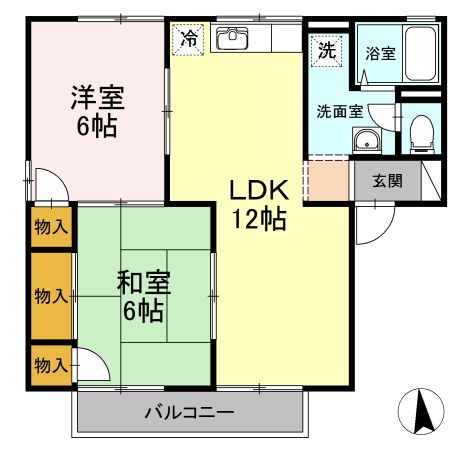 グリーンハイツ　C棟の間取り