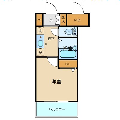 中央区銀座のマンションの間取り