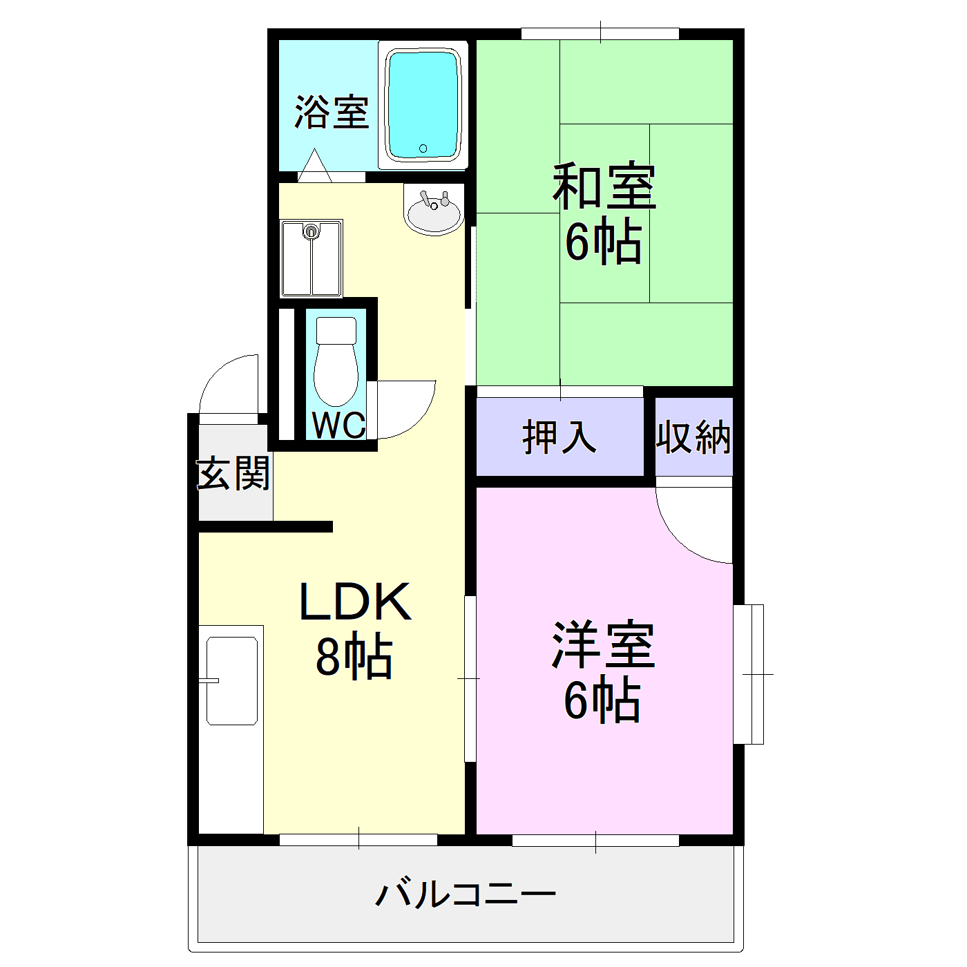 ハイツセンダの間取り