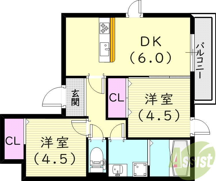 ハウス　オブ　グレイスの間取り