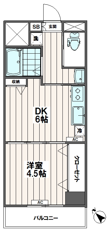 ギターセンタービルの間取り