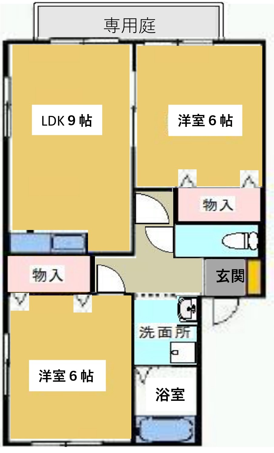 グリーンブラウンの間取り