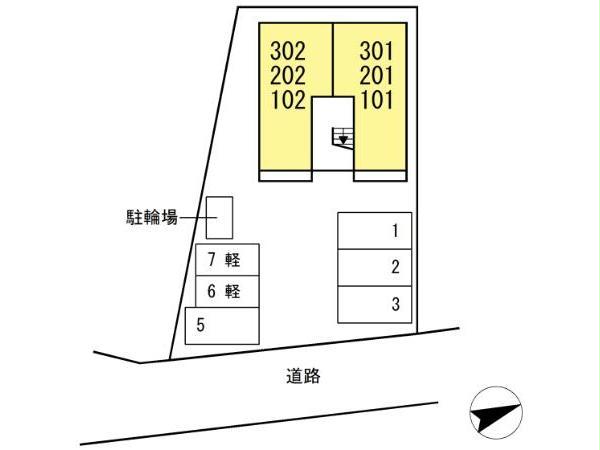 【（仮）D-ROOM桜井町の駐車場】