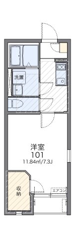 コーポシャロームの間取り