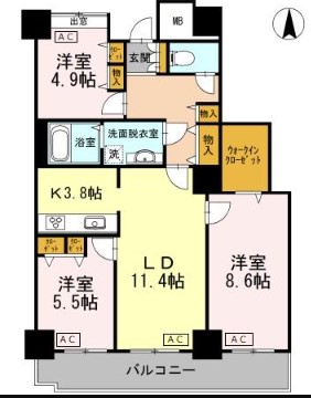 品川シーサイドビュータワーIの間取り