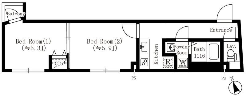 ＴＲＡＤＩＳ池袋本町の間取り