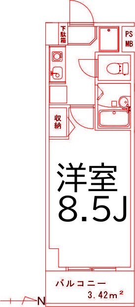 横須賀市根岸町のマンションの間取り