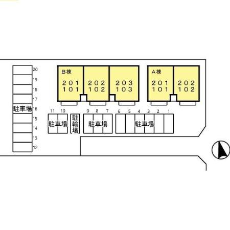 【セジュールソシア　B棟102のその他共有部分】