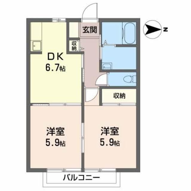 ウィスタリア東通の間取り