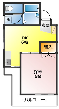 かすみ台コーポ２の間取り