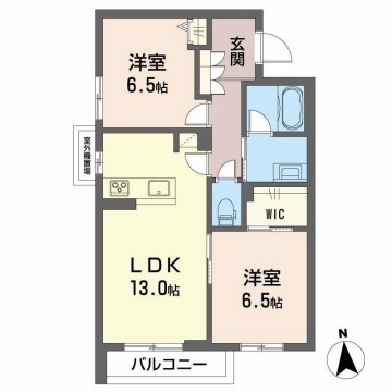 シャーメゾンリッツカジワラの間取り