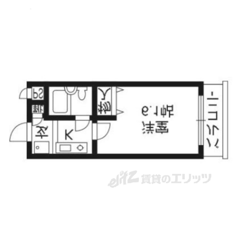 ＤＥＴＯＭ－１東福寺４０４の間取り