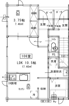 せせらぎと夜空のアトリーチェの間取り