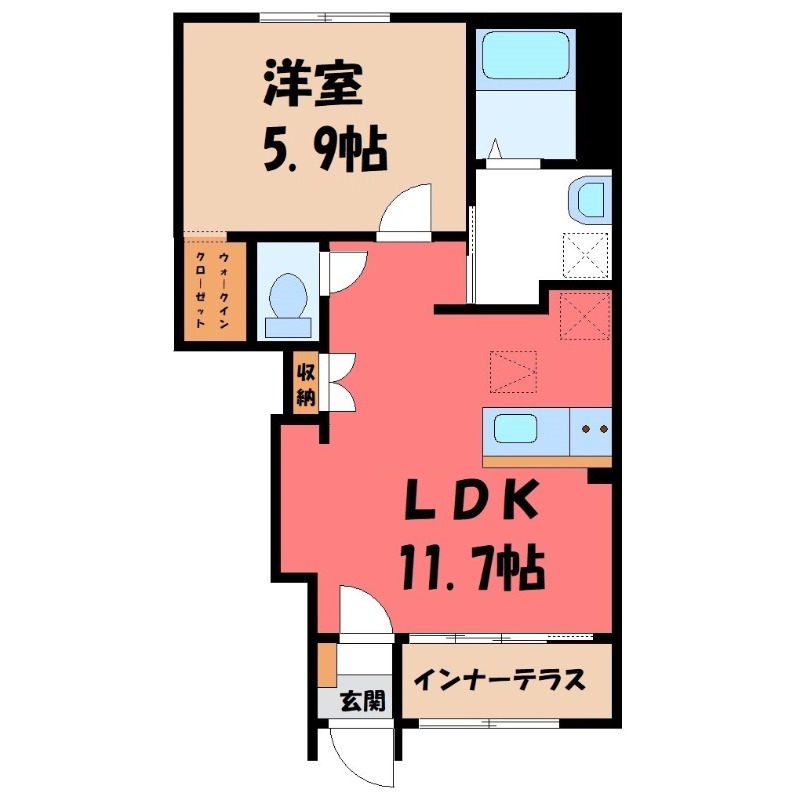 仮)シェルルスターテラス大松山の間取り