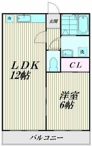 東京都大田区本羽田１（マンション）の賃貸物件の間取り